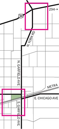 map of Hinsdale district